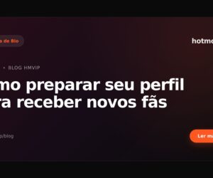 Como preparar seu perfil para receber novos fãs