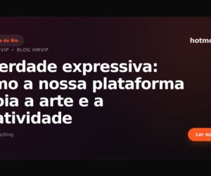 Liberdade expressiva: como a nossa plataforma apoia a arte e a criatividade