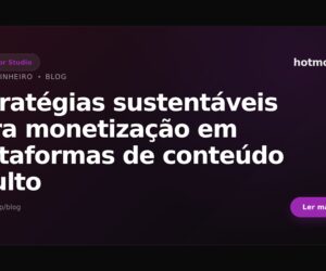 Estratégias sustentáveis para monetização em plataformas de conteúdo adulto