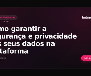 Como garantir a segurança e privacidade dos seus dados na plataforma